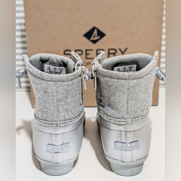 SPERRY, Saltwater Grey, Duck Boot, Size 11 - Picture 3 of 8